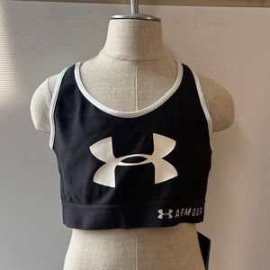 Under Armour Black and White Sports Bra